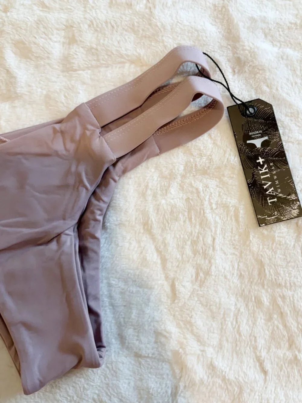 NWT Tavik Chloe Mini Swim Bottom in Deauville Mauve - Size: Extra Small